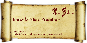 Naszádos Zsombor névjegykártya